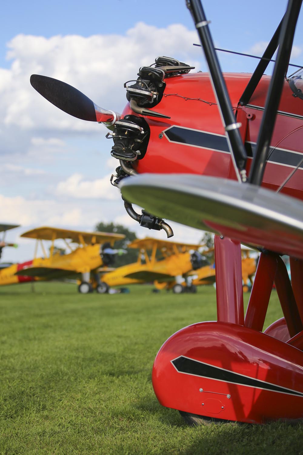 "Radials at Rest" Vintage Biplanes at Blakesburg 20 x 30 in - Image 2