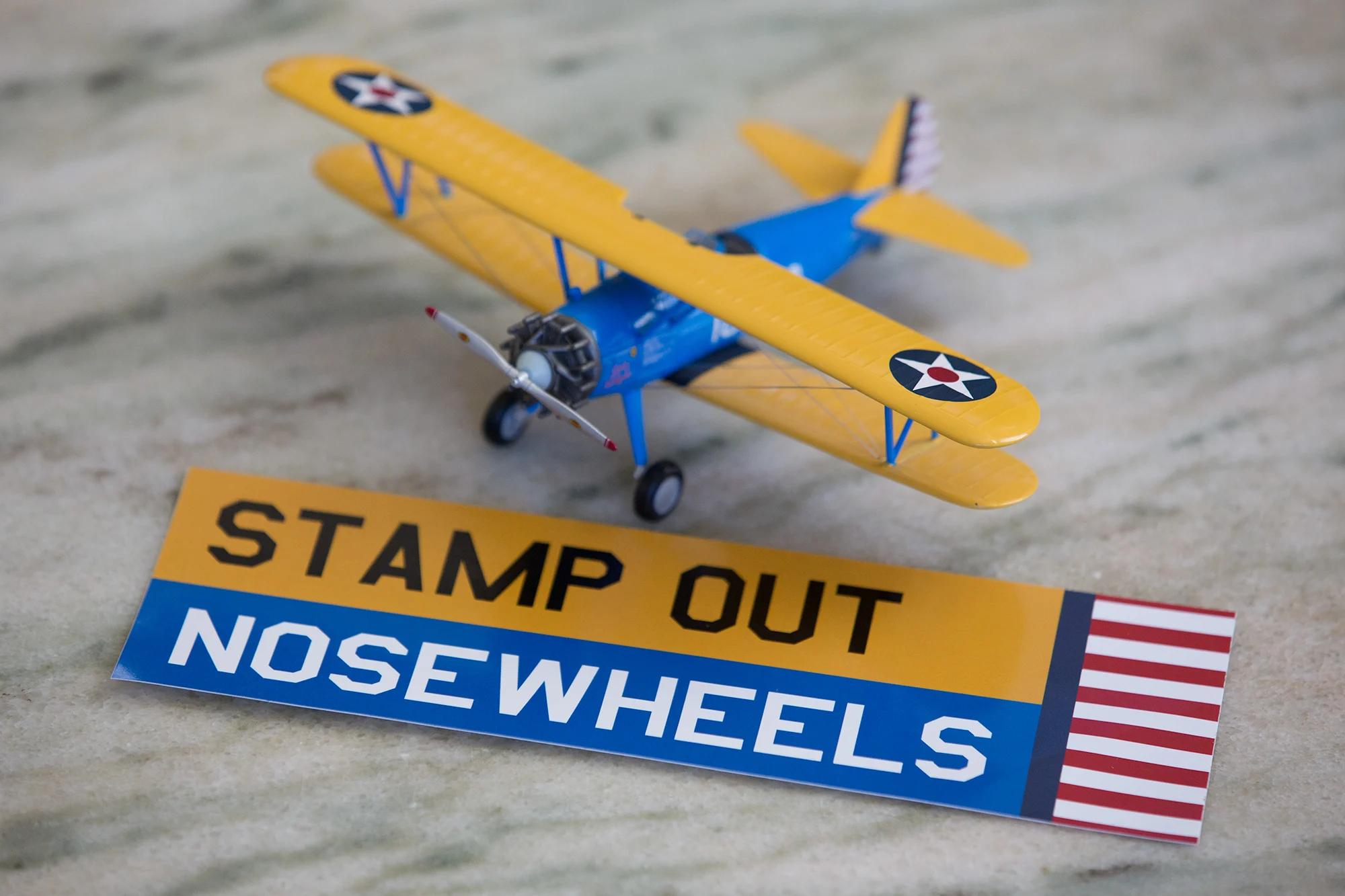 “Stamp Out Nosewheels” U.S. Army Air Corps Bumper Sticker - Image 2